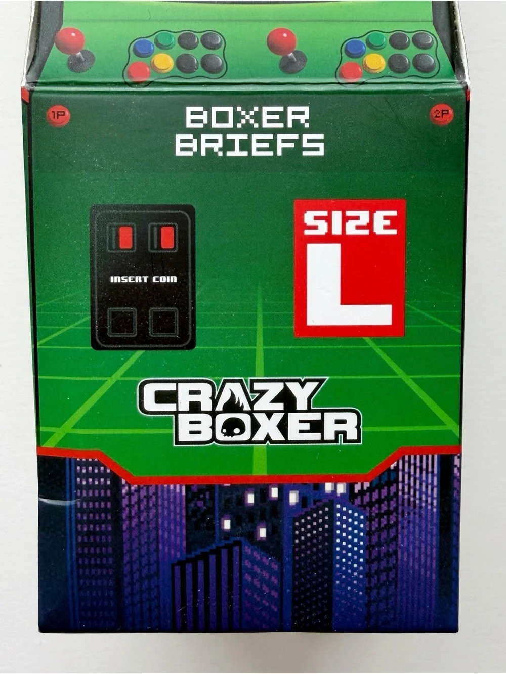 TMNT Ninja Turtles Crazy Boxer Briefs Mens Large Underwear Arcade Video Game